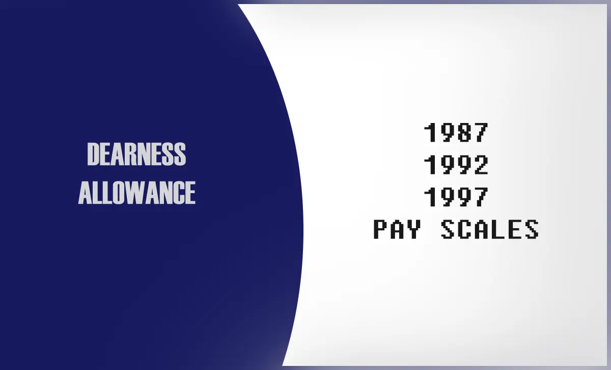 DA Rates for 1997 Pay Scale